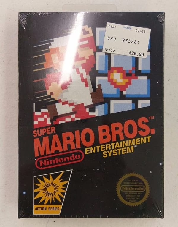 Mint Condition NES Copy Of Super Mario Bros. Sells For 30k