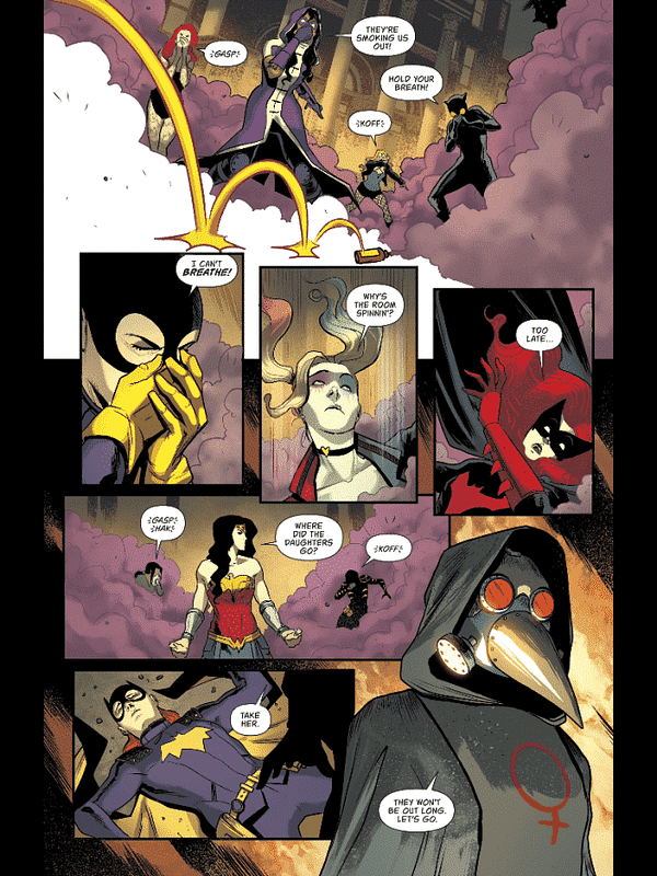 Batgirl and the Birds of Prey #16 art by Roge Antonio and Marcelo Maiolo