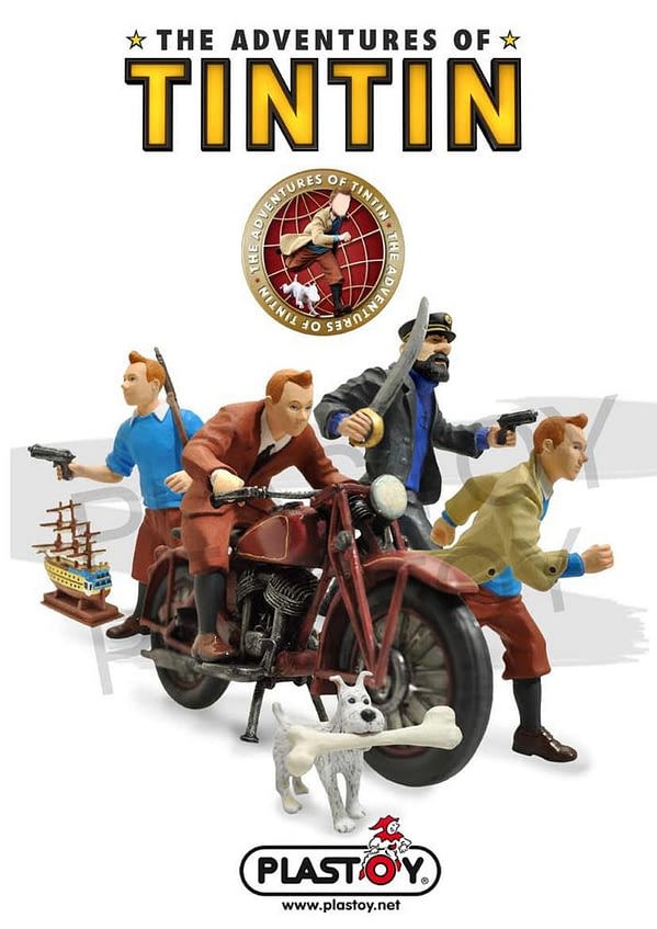 tintin metal figures