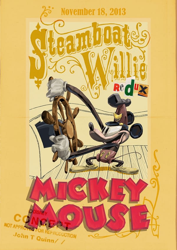 Video And Images: Disney's Steamboat Willie Redux Reimagines Mickey Mouse