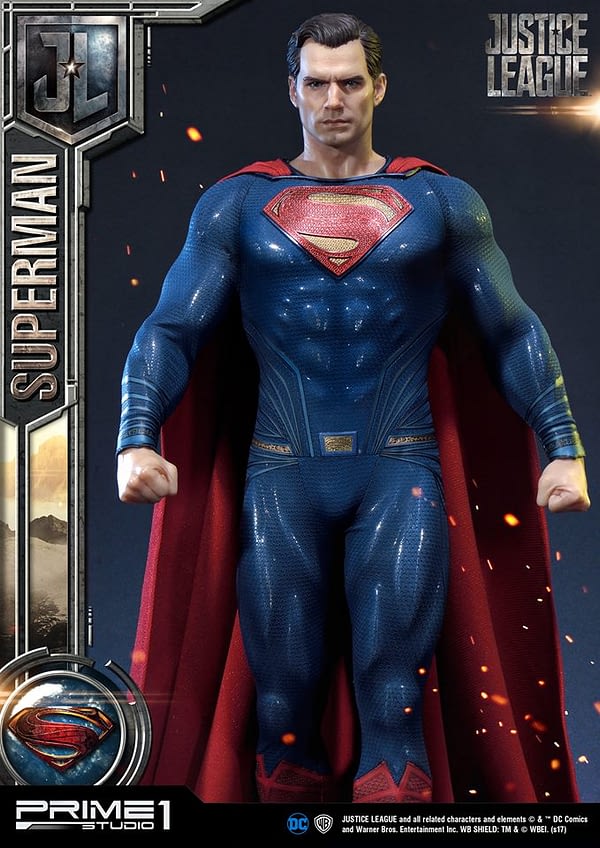 superman henry cavill statue