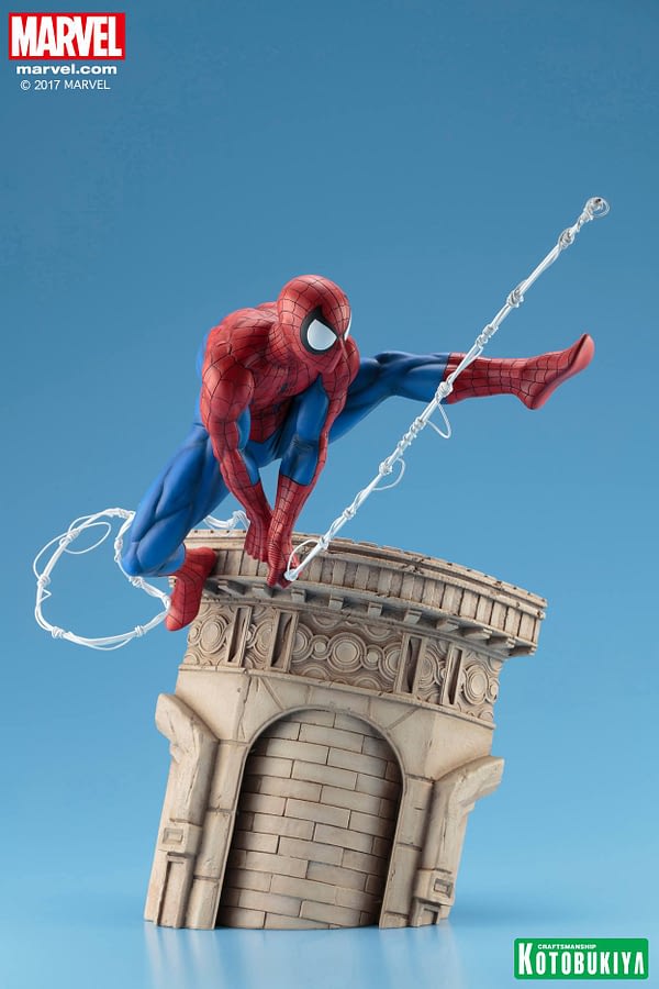 spider man garden statue