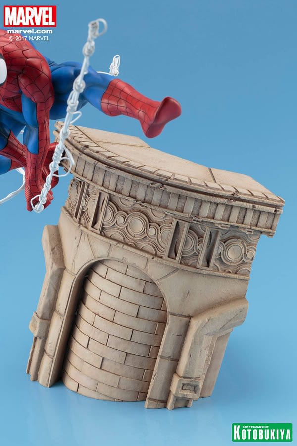 spider man garden statue