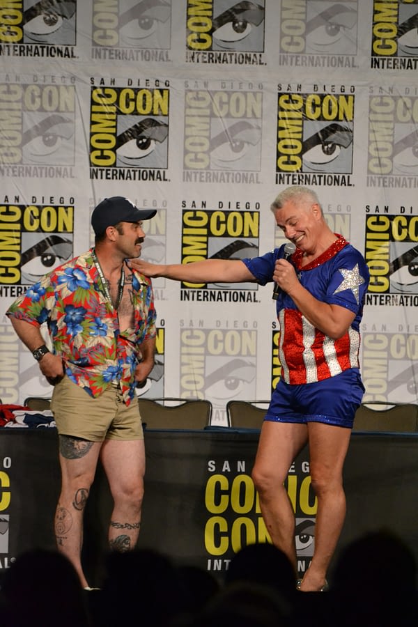 Captina of Our Hearts The John Barrowman Panel at San San Diego Comic Con 2018 | John Barrowman as Captain America