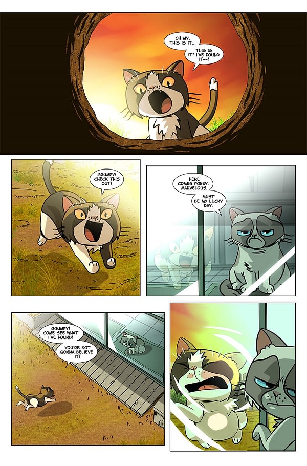 flocked grumpy cat
