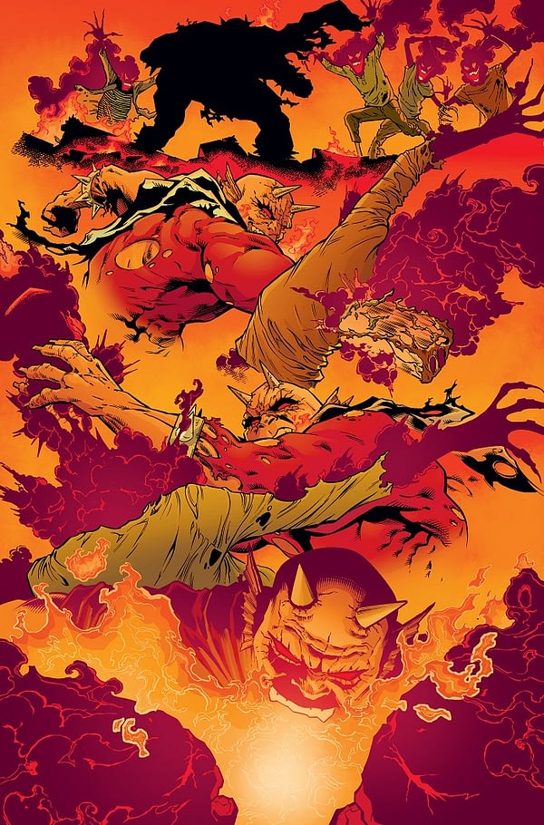 The Demon: Hell is Earth #1 art by Brad Walker, Andrew Hennessy, and Chris Sotomayor