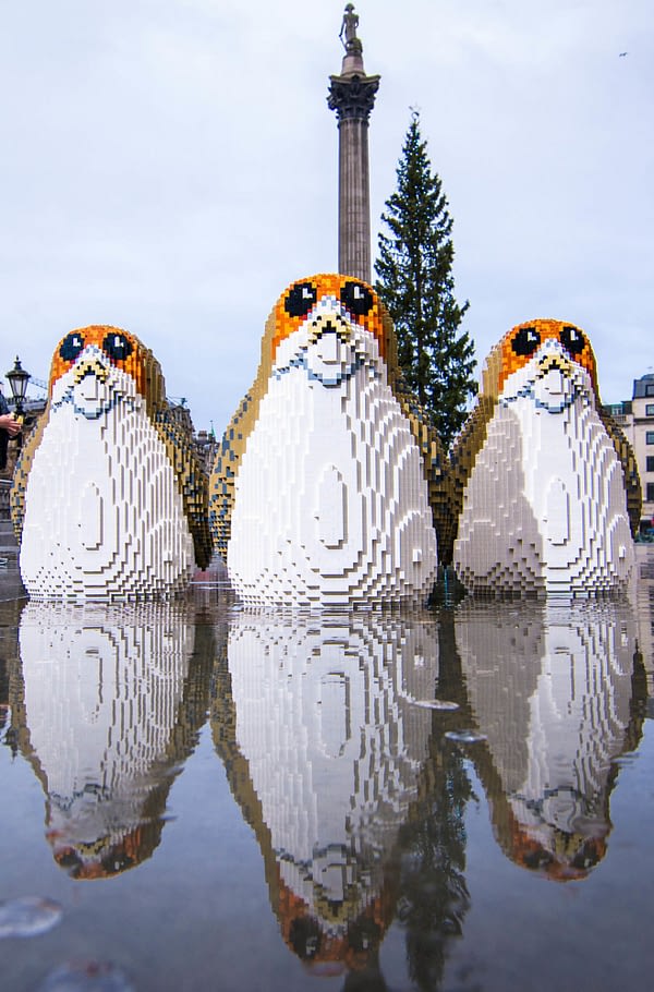 christmas porg lego