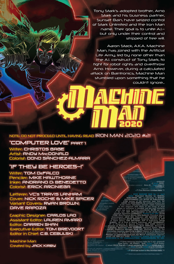 Machine Man 2020 #1 [Preview]