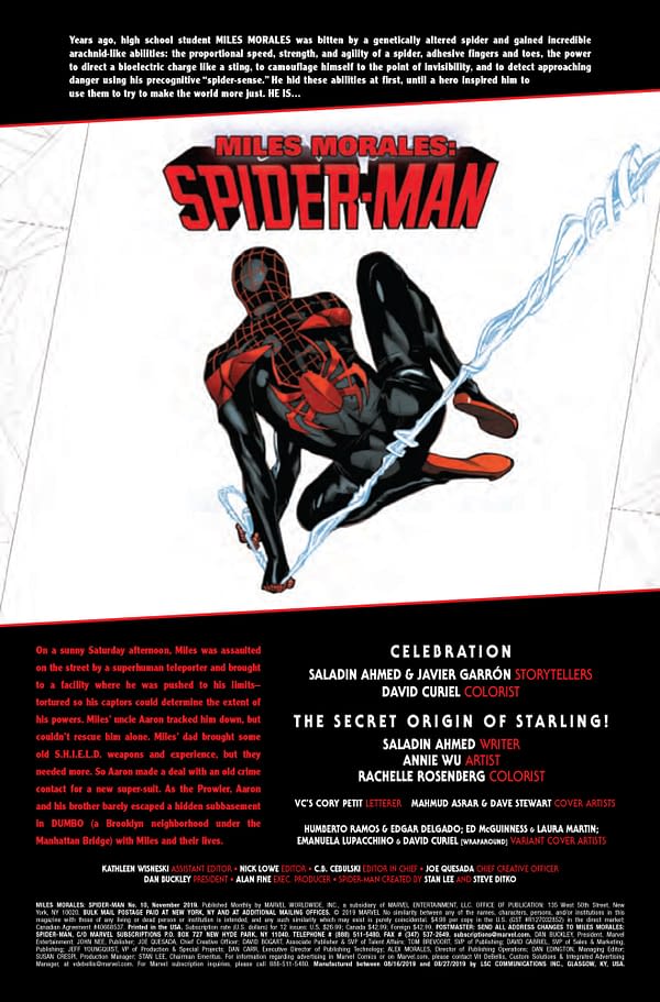 Miles Morales Spider-Man #10 [Preview]