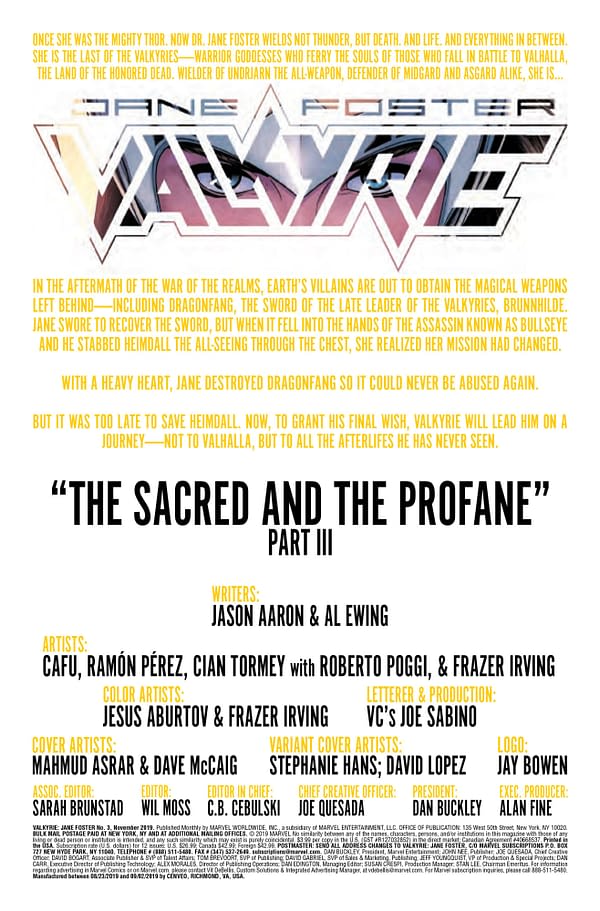 Valkyrie #3 [Preview]