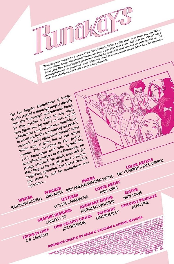 Runaways #27 [Preview]