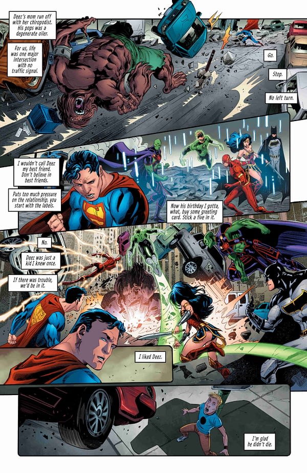 Justice League #37 art by Phillipe Briones and Gabe Eltaeb