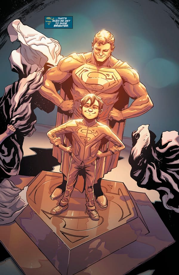 A Look Inside Superman Red Trunks in Today's Action Comics 1000 (Semi