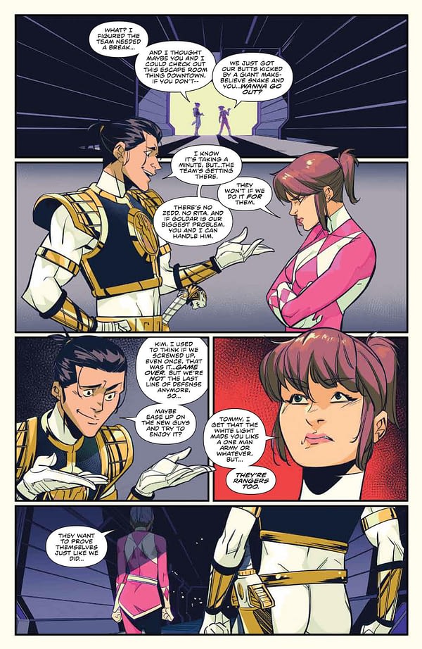 Tommy Oliver Thinking With His Zord In Power Rangers 46