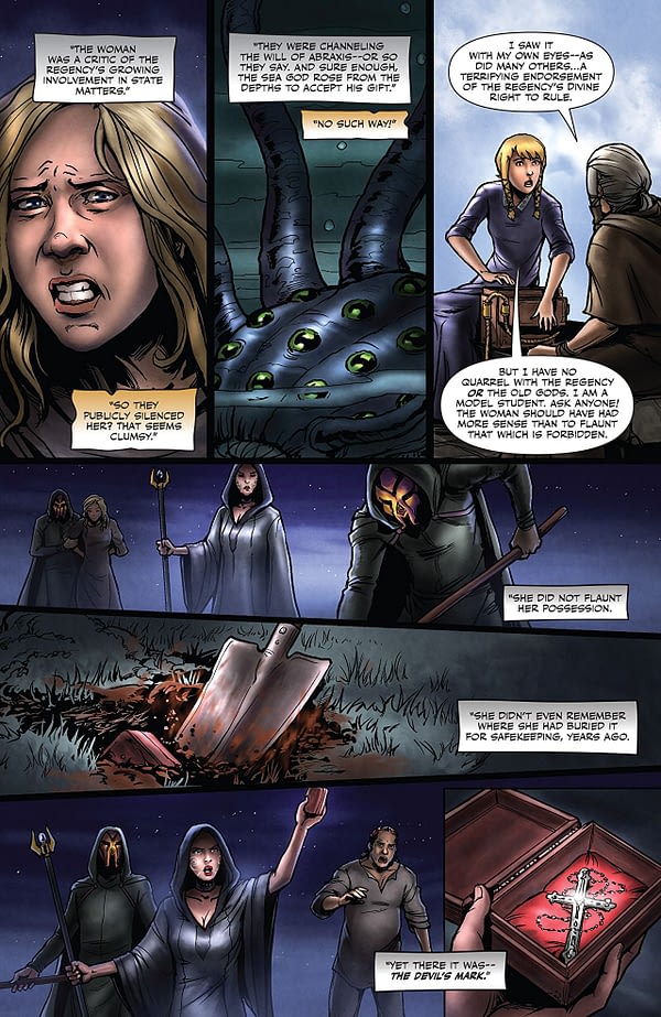 Riftworld Legends #4 art by Daniel Wong and Nino Vecia