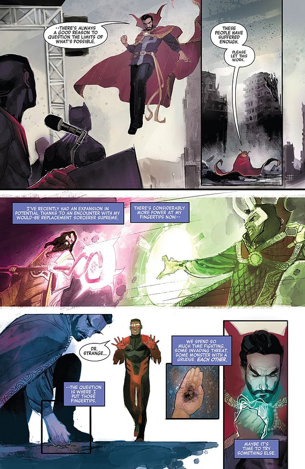 Doctor Strange: Damnation #1 art by Rod Reis