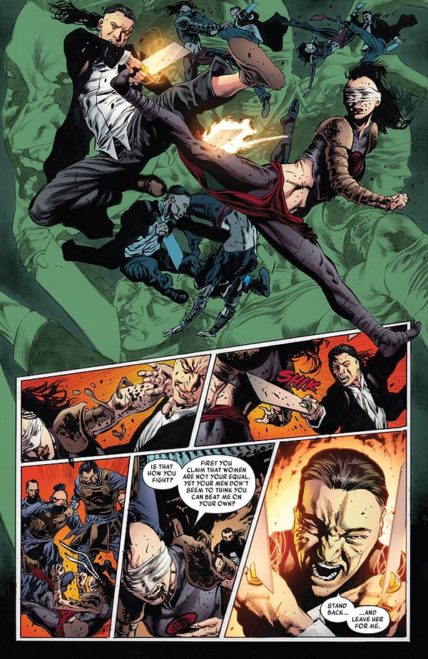 Iron Fist #77 art by Mike Perkins and Andy Troy