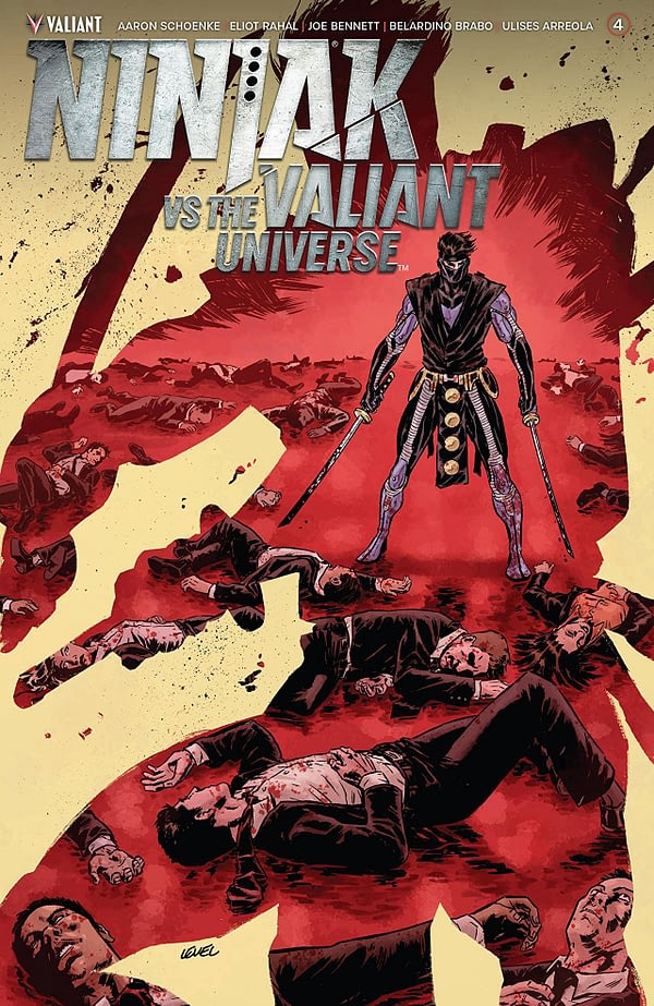 Ninjak vs the Valiant Universe #4 cover Brian Level