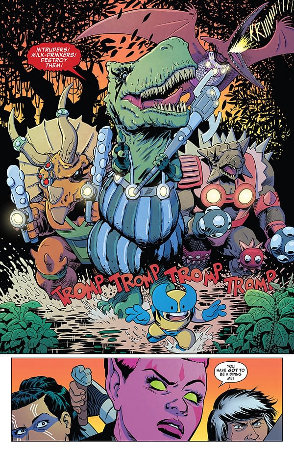 Exiles #3 art by Javier Rodriguez, Alvaro Lopez, and Chris O'Halloran