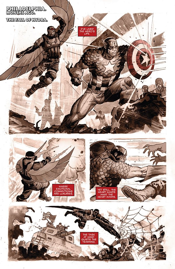 Falcon #8 art by Joshua Cassara and Rachelle Rosenberg