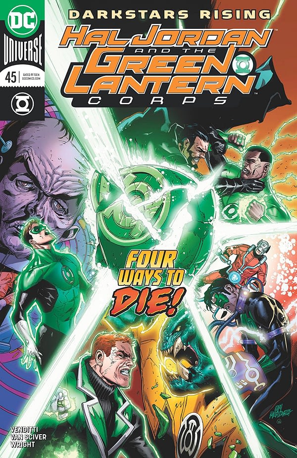 Hal Jordan and the Green Lantern Corps #45 cover by Doug Mahnke, Jaime Mendoza, and Wil Quintana