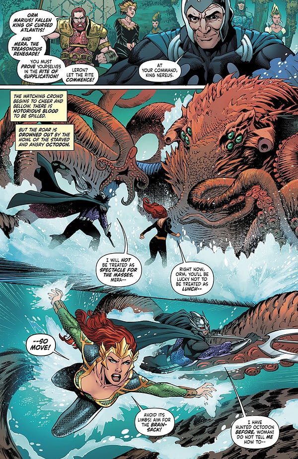 Mera: Queen of Atlantis #4 art by Lan Medina, Norm Rapmund, and Veronica Gandini