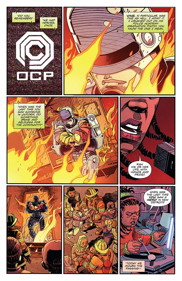 Robocop's Citizen's Arrest #2 art by Jorge Coelho and Dough Garbark