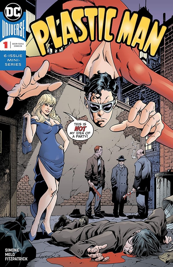 Plastic Man #1 cover by Aaron Lopresti