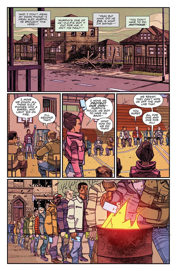 Robocop: Citizen's Arrest #3 art by Jorge Coelho and Doug Garbark