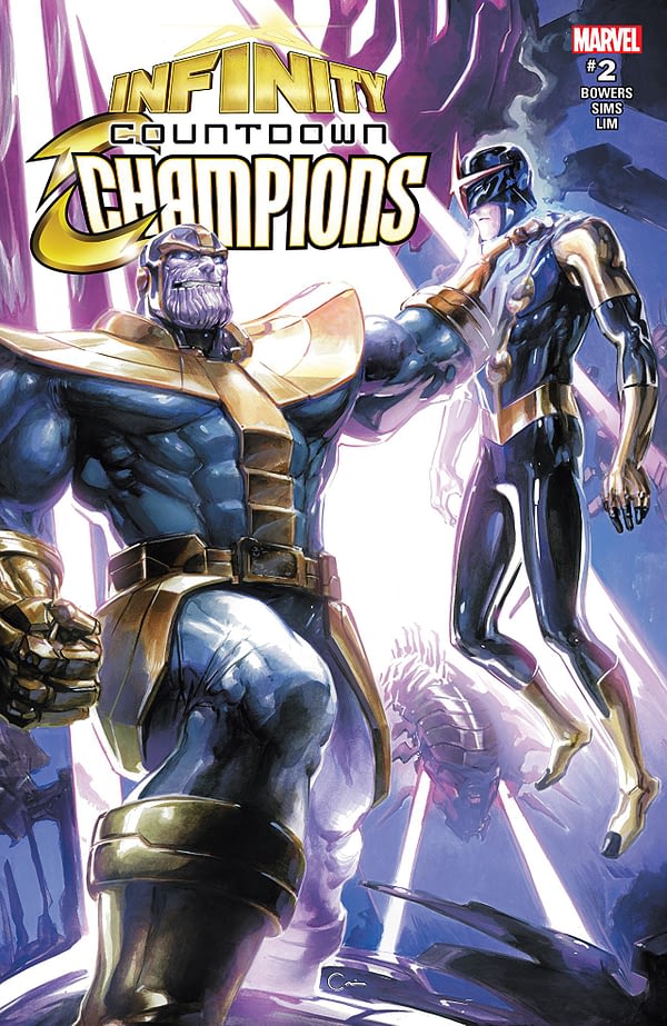 Infinity Countdown: Champions #2 cover by Clayton Crain