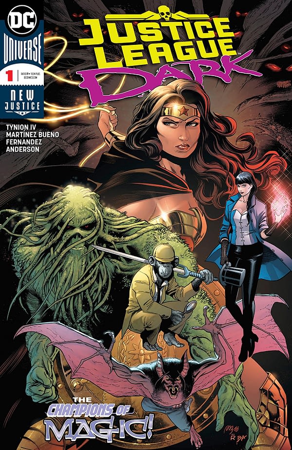 Justice League Dark #1 cover by Alvarez Martinez Bueno, Raul Fernandez, and Brad Anderson