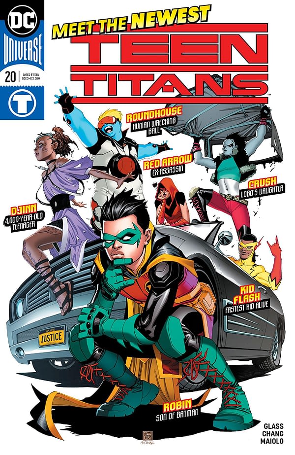 Teen Titans #20 cover by Bernard Chang and Wil Quintana