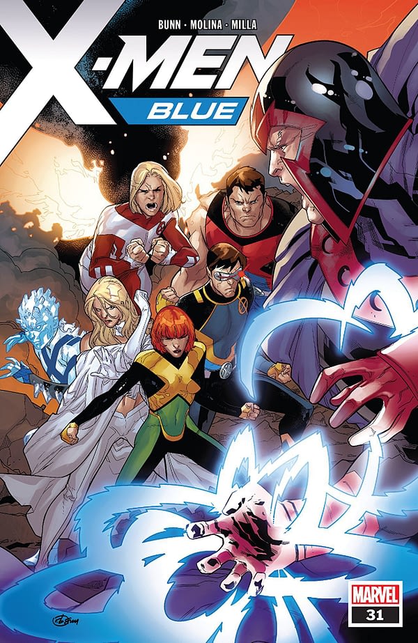 X-Men: Blue #31 cover by R.B. Silva and Rain Beredo