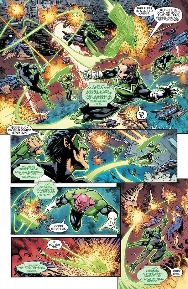 Green Lanterns #52 art by Marco Santucci and Hi-Fi