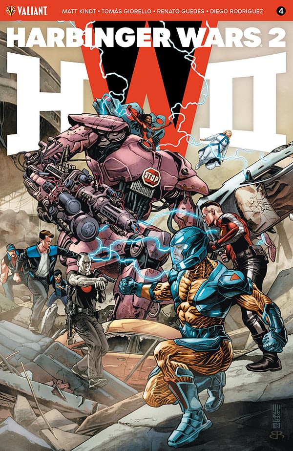 Harbinger Wars II #4 cover by J.G. Jones