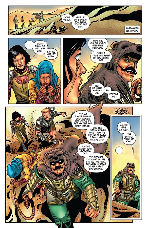 Red Sonja/Tarzan #4 art by Walter Geovani and Adriano Augusto