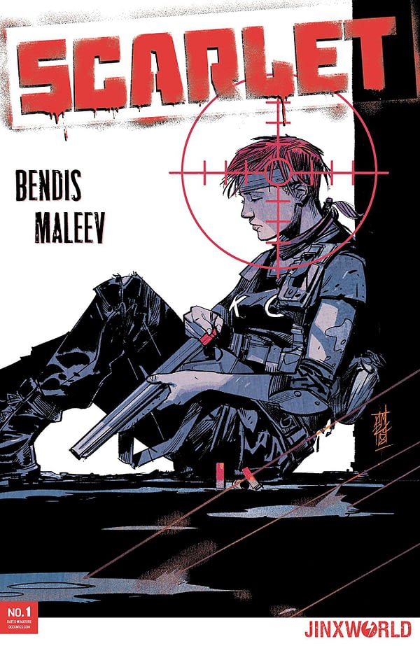 Scarlet #1 cover by Alex Maleev