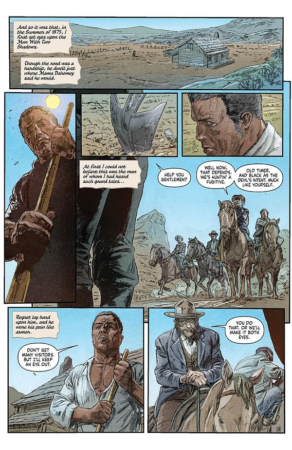 Shadowman #5 art by Doug Braithwaite and Jose Villarrubia