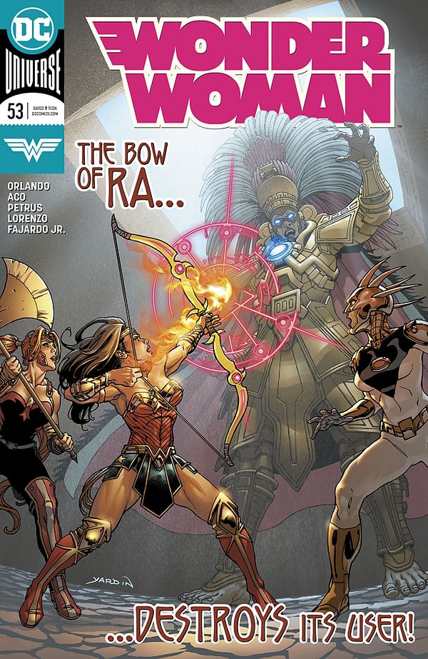 Wonder Woman #53 cover by David Yardin