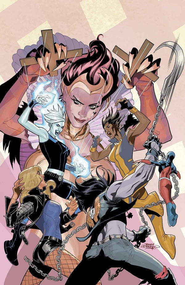 Justice League of America #22 cover by Terry and Rachel Dodson