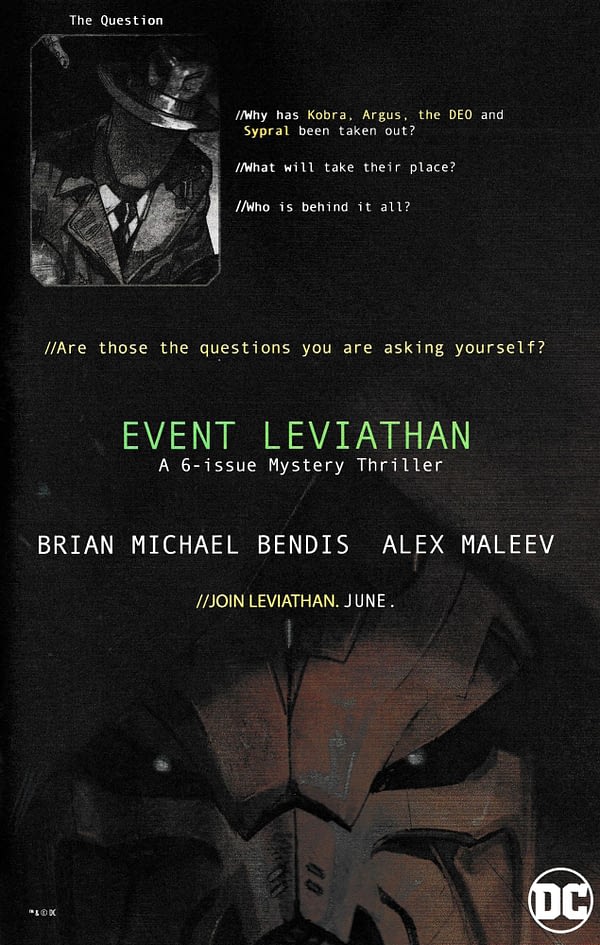 5 Full-Page Ads for Event Leviathan in Today's DC Comics Address Batman, Lois Lane, Plastic Man and Green Arrow