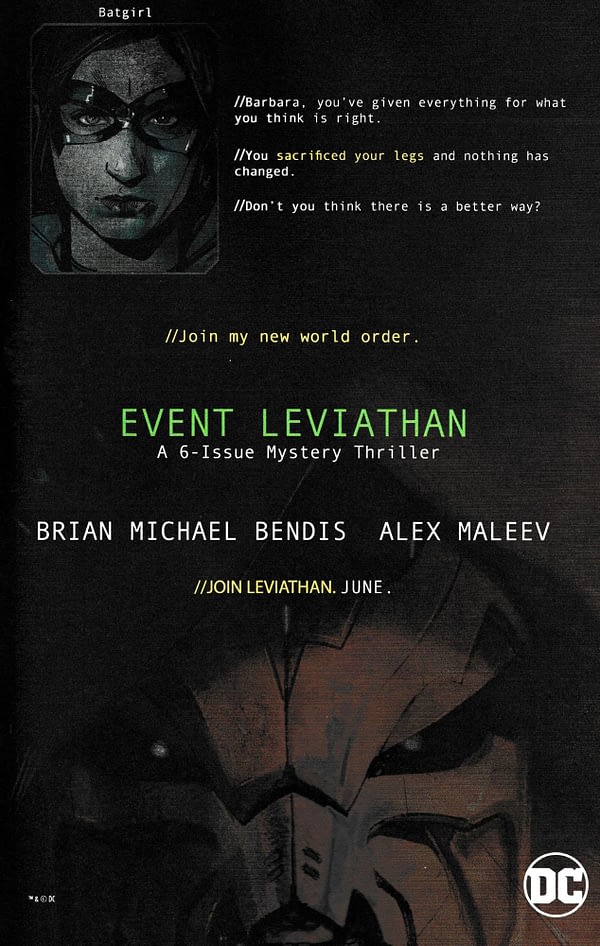 5 Full-Page Ads for Event Leviathan in Today's DC Comics Address Batman, Lois Lane, Plastic Man and Green Arrow