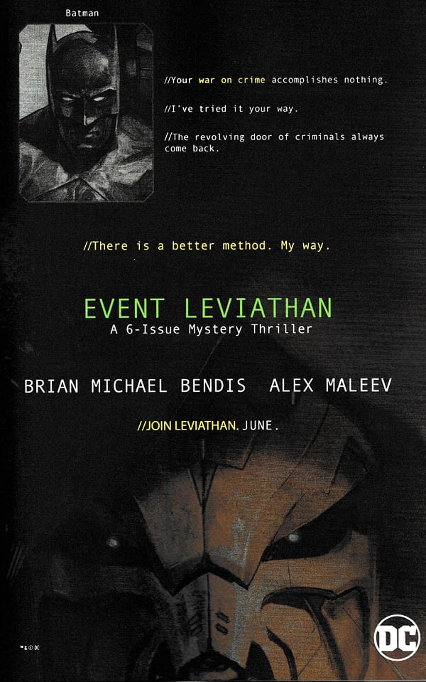 5 Full-Page Ads for Event Leviathan in Today's DC Comics