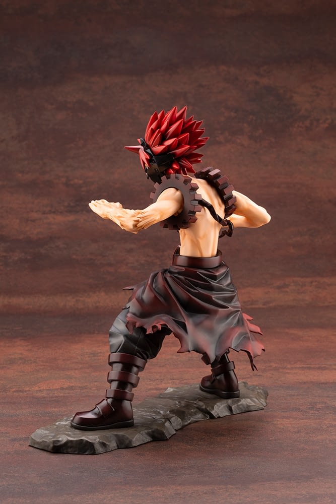 red riot statue