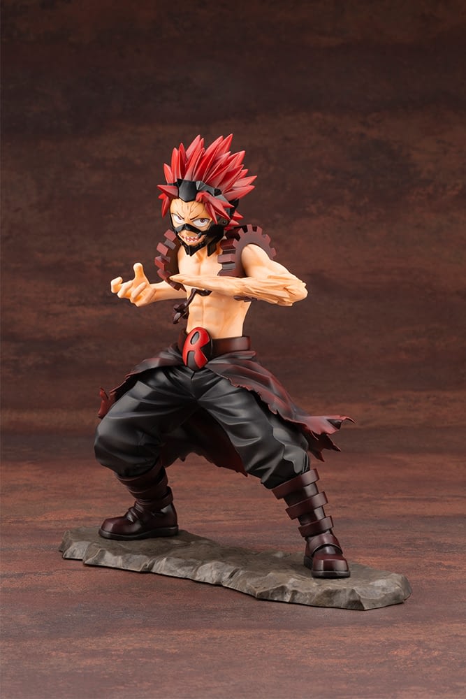 red riot statue