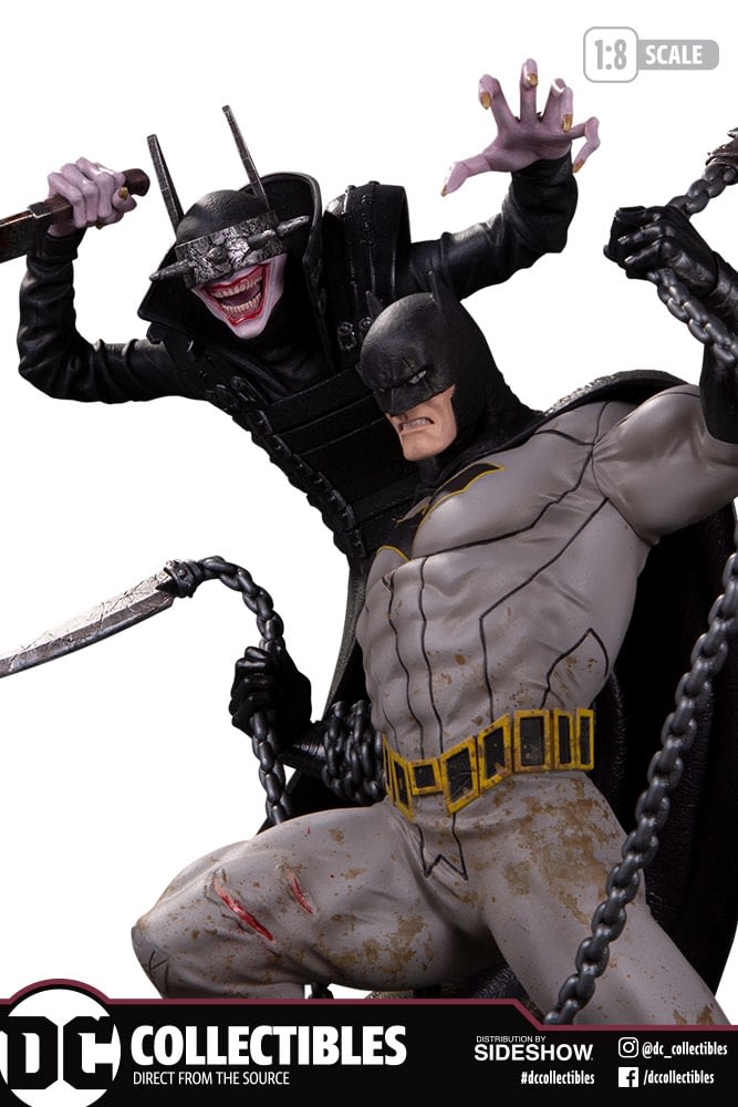 batman vs batman who laughs statue