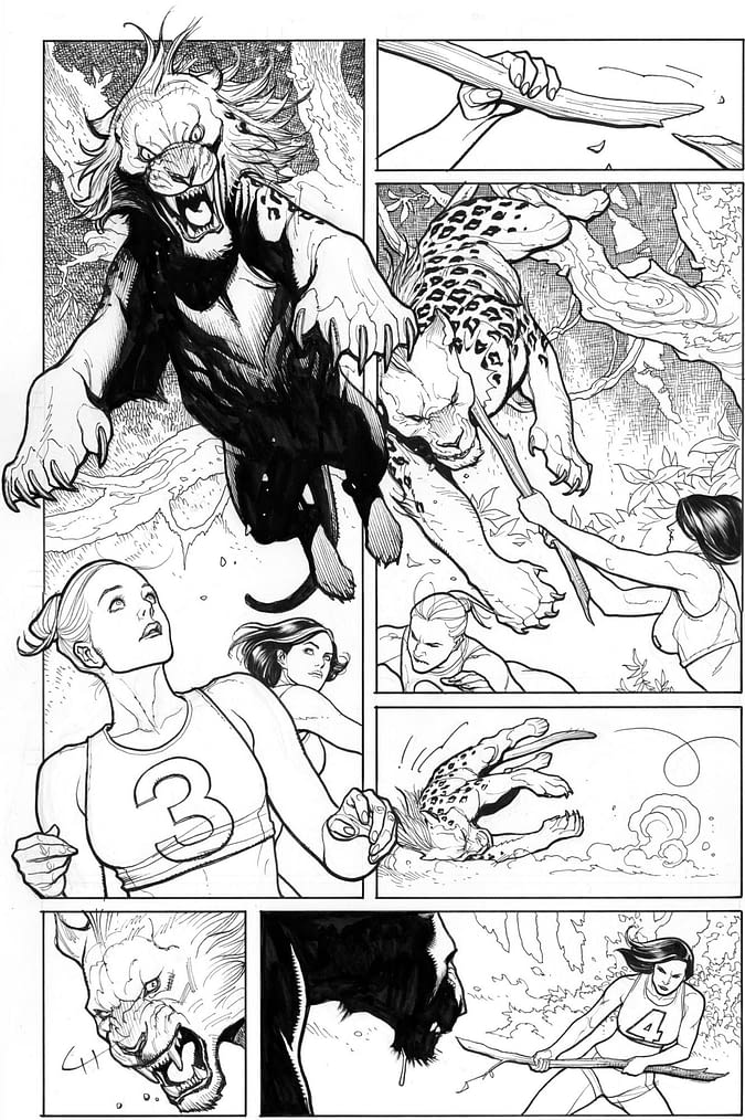 More Artwork From Frank Cho's Fight Girls