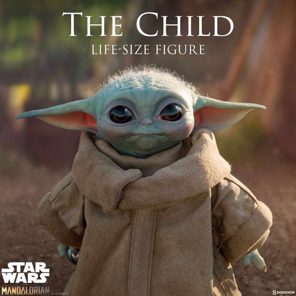 Baby Yoda Revealed by Sideshow Collectibles, Crashes Site Sideshow Collectibles Reveals Life Size Baby Yoda, Crashes Site