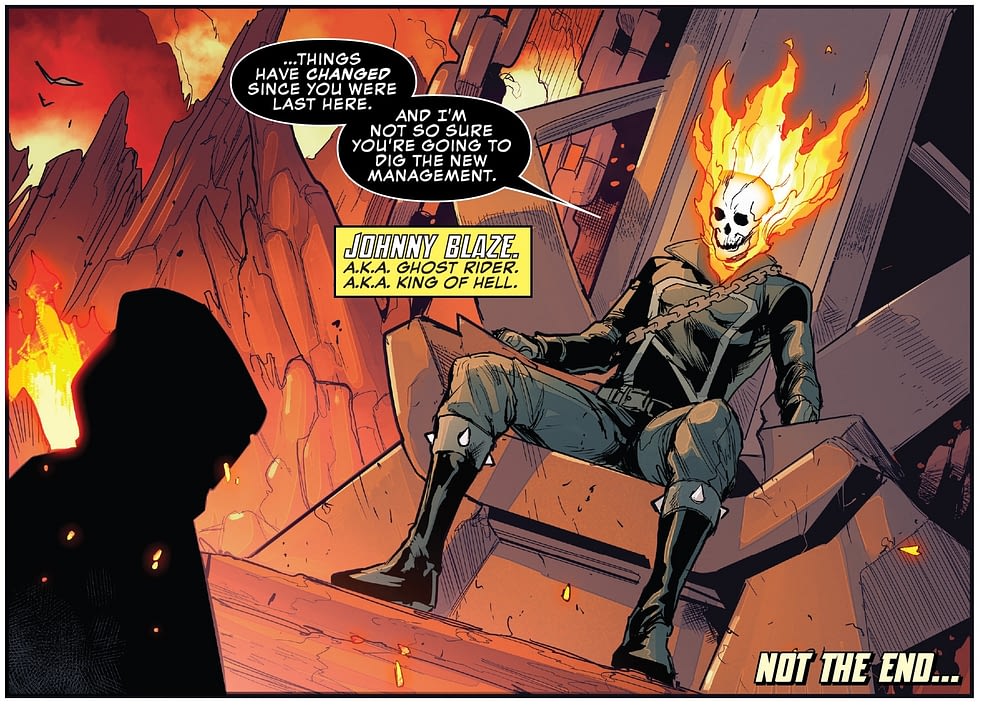 Marvel Universe: Johnny Blaze&#039;s Ghost Rider (King Of Hell) Minecraft Skin