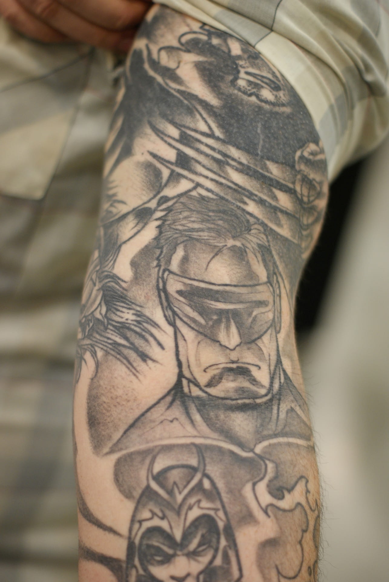 Up-Close X-Men Tattoos